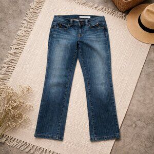 DKNY JEANS WOMENS SOHO JEAN 32 BLUE STRETCH DENIM